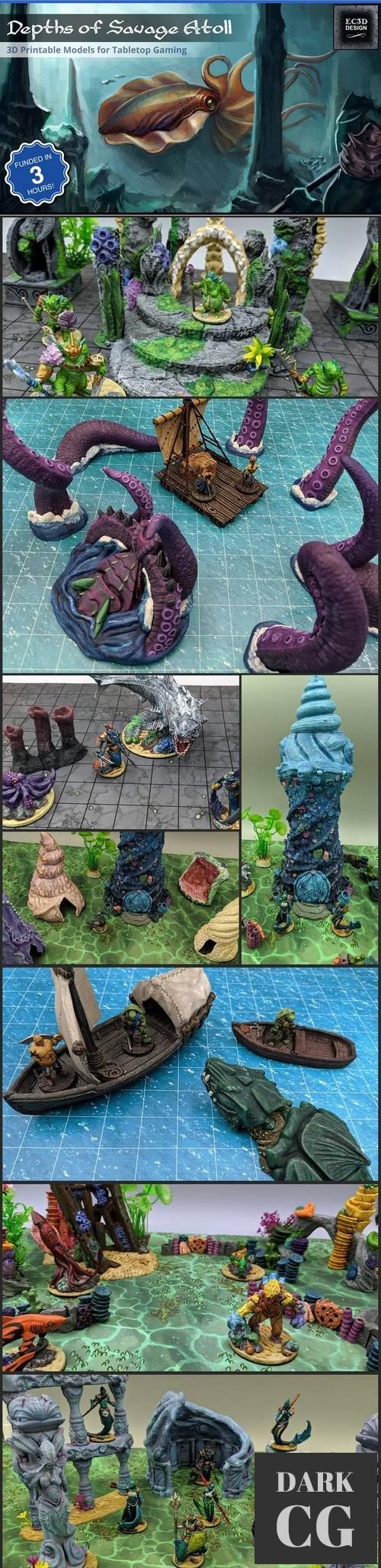 EC3D Designs - Depths of Savage Atoll – 3D Print