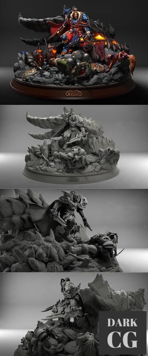 Varian Wrynn Diorama – 3D Print
