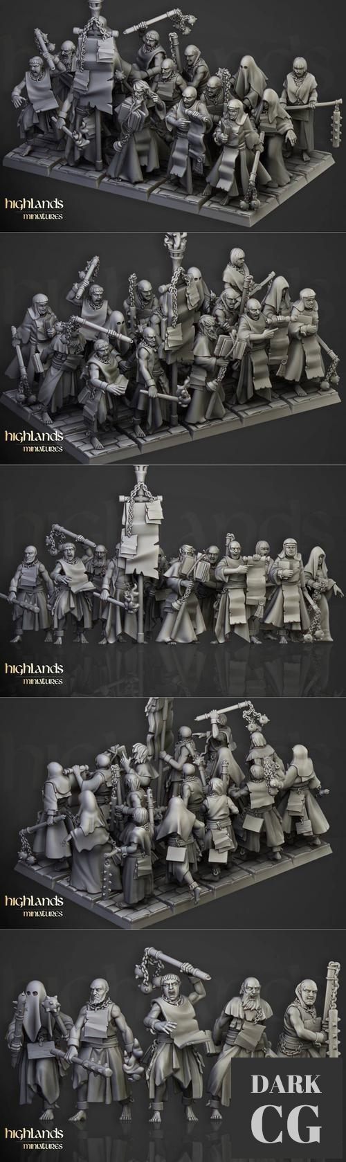 Highlands Miniatures - Fanatical Zealots – 3D Print