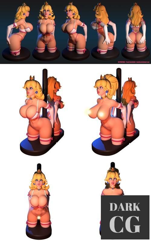 Bustholder Peach – 3D Print