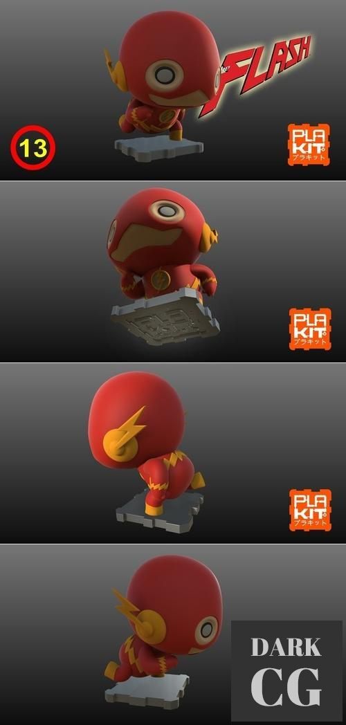 PlaKit DC The Flash – 3D Print