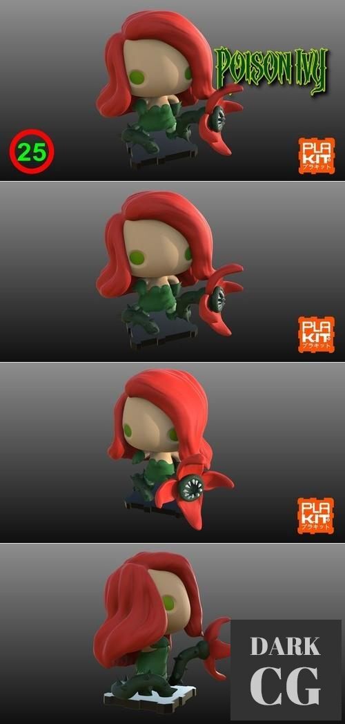PlaKit DC Poison Ivy – 3D Print