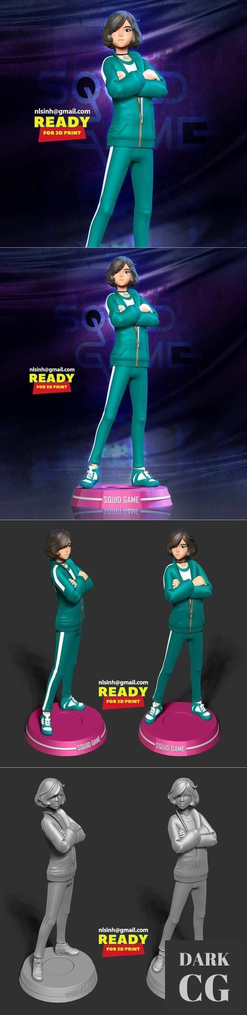 Player 067 - Squid game Fanart – 3D Print