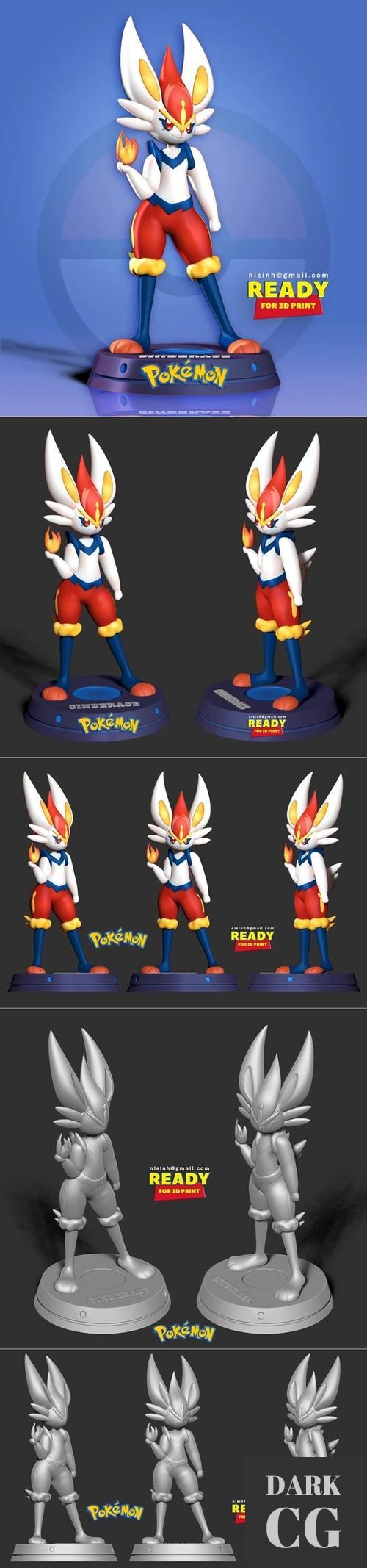 Cinderac - Pokemon – 3D Print