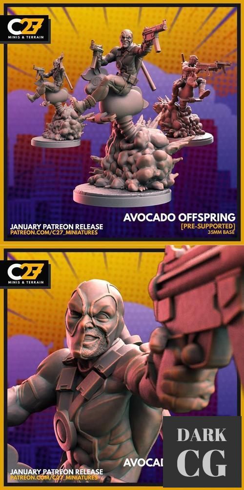 Avocado Offspring – 3D Print
