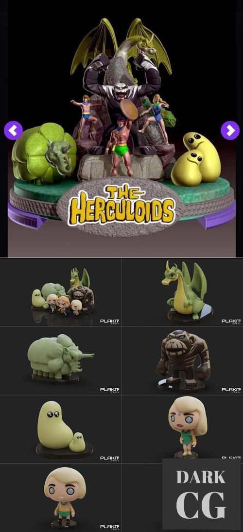 PlaKit The Herculoids Zandor – 3D Print