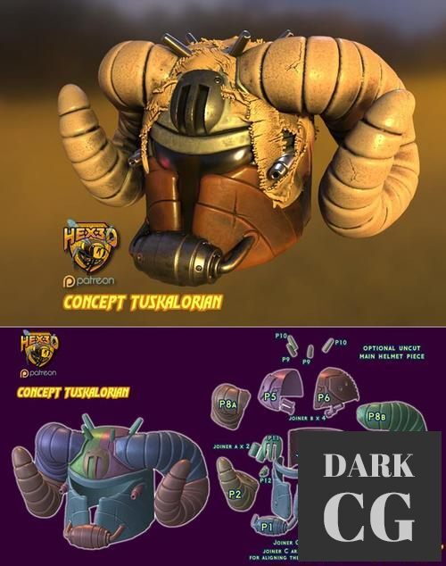 Tuskalorian Concept Helmet – 3D Print