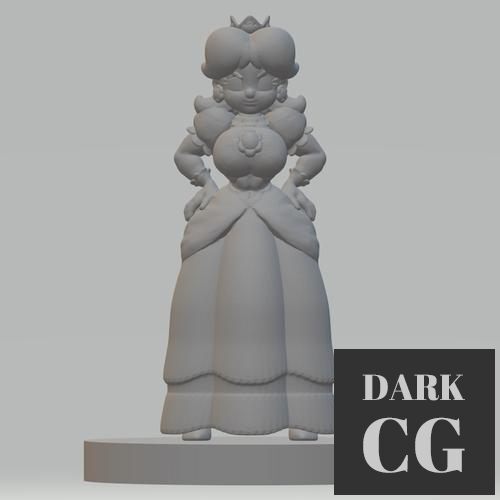 Busty Princess Daisy – 3D Print