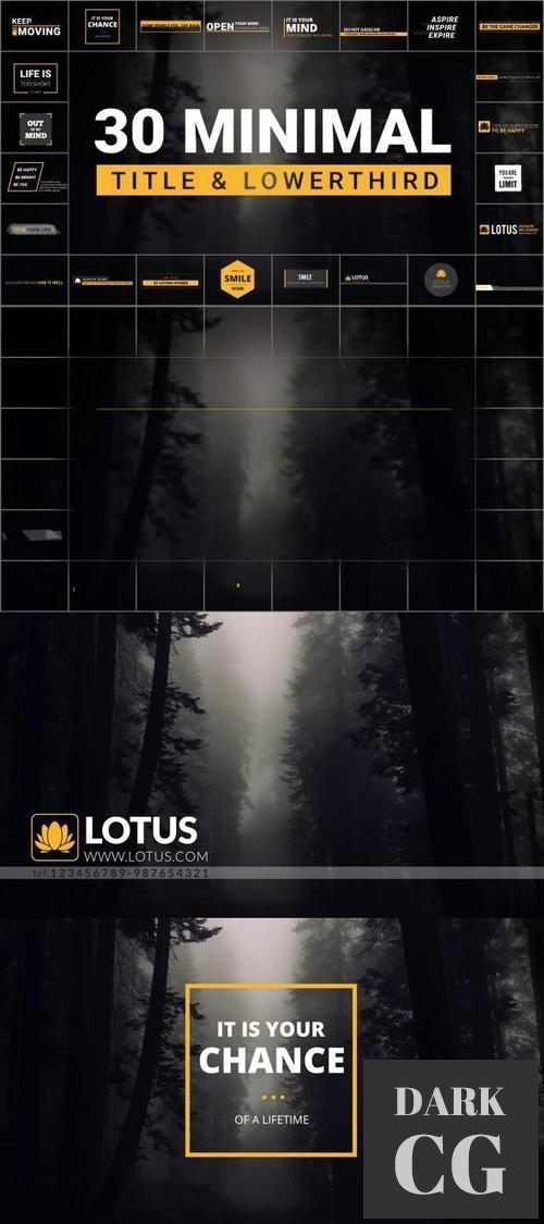 30 Minimal Titles & Lowerthirds 18295515