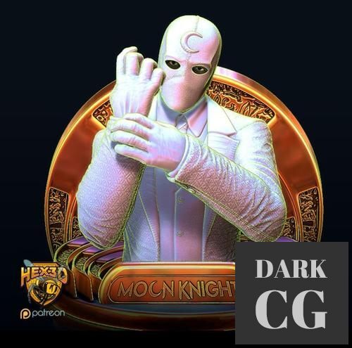 Moon Knight Bust V1-2 – 3D Print