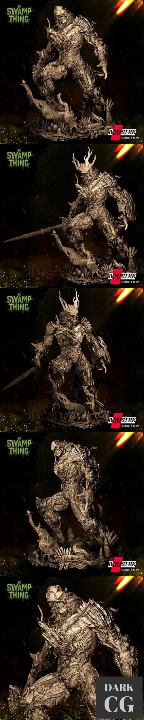 B3dserk - The Swamp Thing Statue – 3D Print