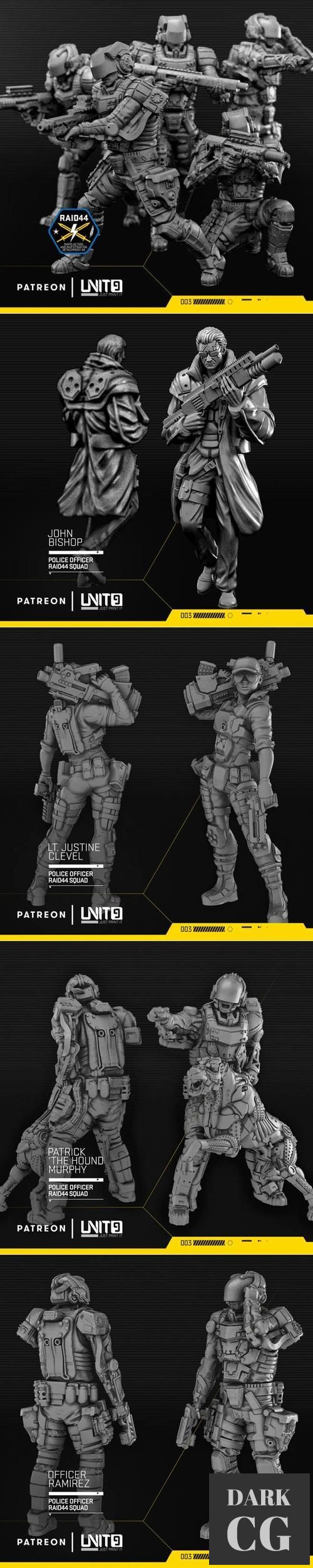 Unit 9 - Cyberpunk Police Officers Septembre 2020 – 3D Print