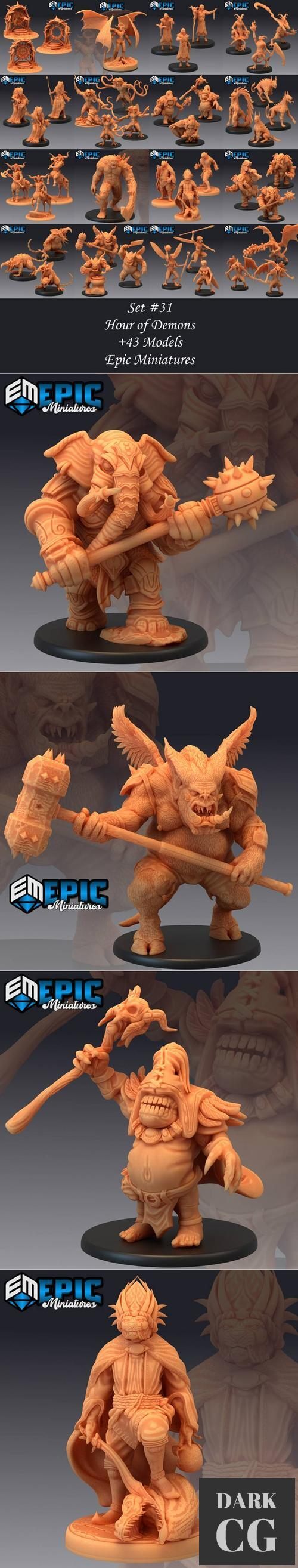 Epic Minis - Hour of Demons – 3D Print