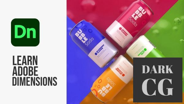 Learn Adobe Dimensions and Create A Soda Can Mockup