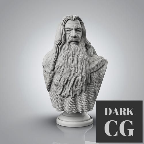 Gandalf Bust – 3D Print