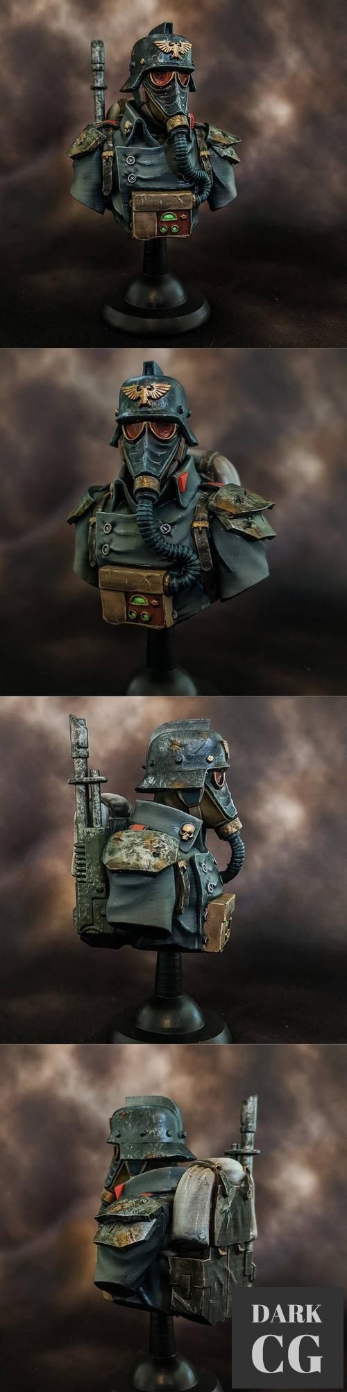 Krieg bust - Warhammer 40K – 3D Print