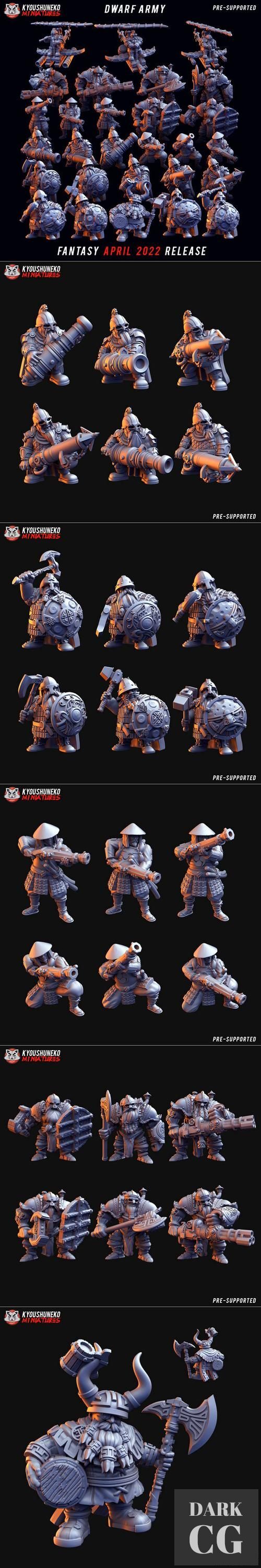 Kyoushuneko Miniatures - Fantasy April 2022 – 3D Print