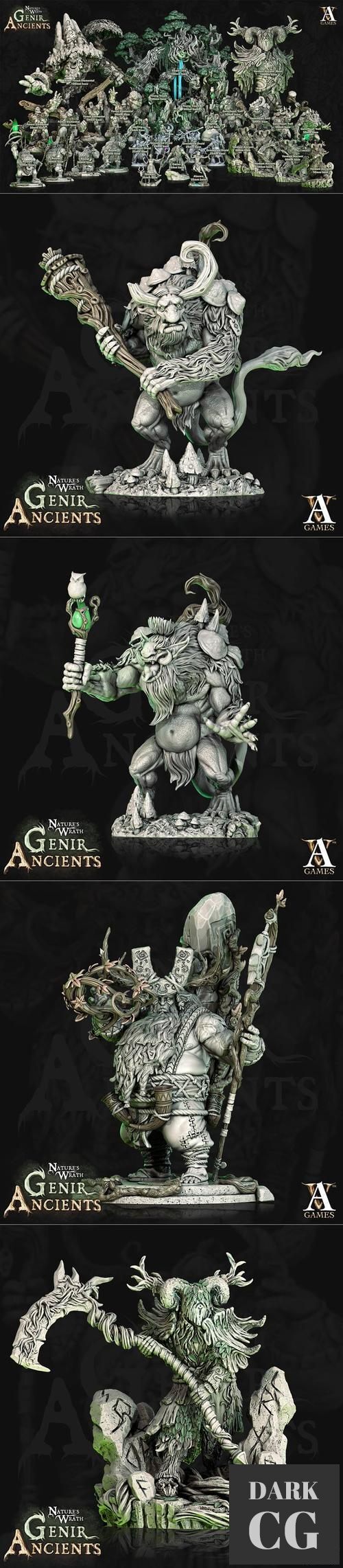 Archvillain Games - Natures Wrath Genir Ancients – 3D Print