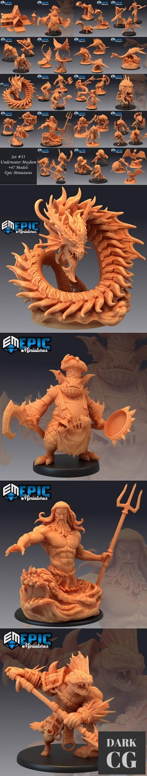 3D Model Epic Minis Underwater Mayhem 3D Print