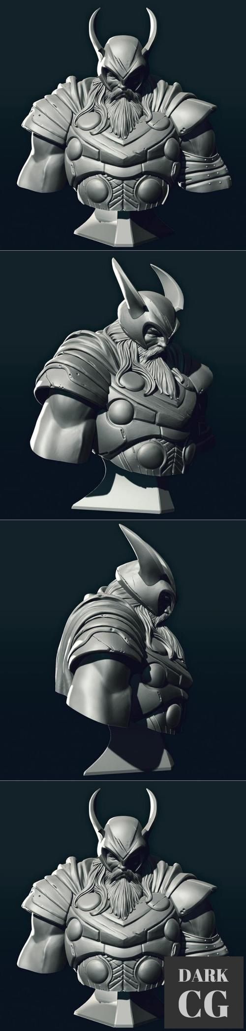 Old King Thor bust – 3D Print