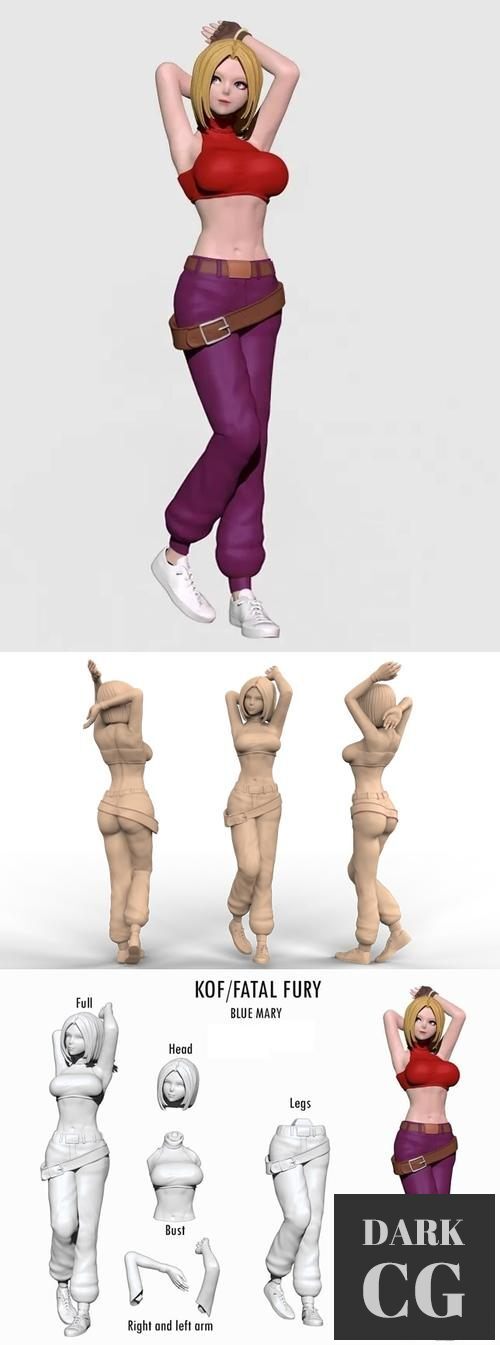 Blue Mary KOF – 3D Print