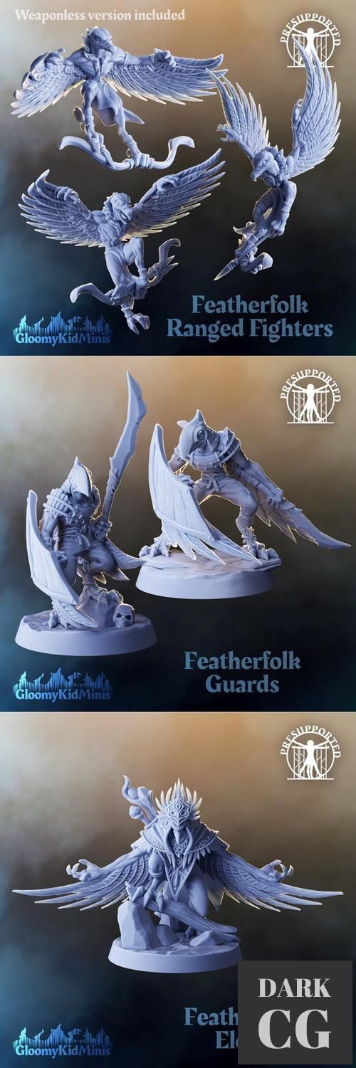 GloomyKidMinis - Feather Folk 2 September 2021 – 3D Print