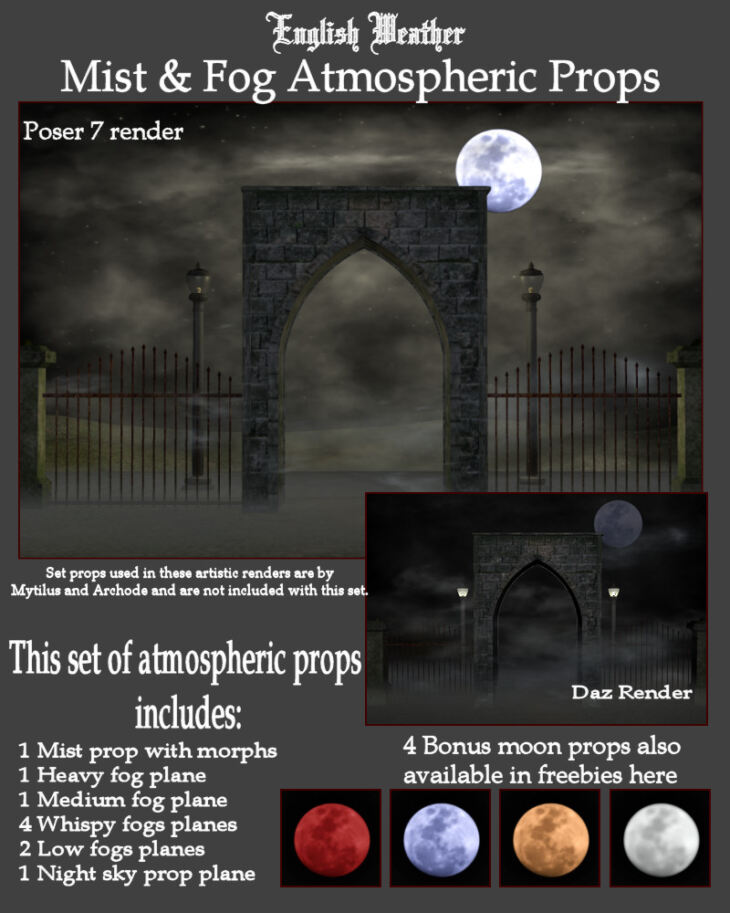 English Weather Mist and Fog Props