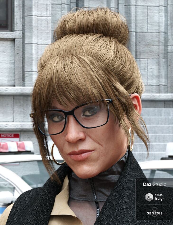 MRL Messy Bun for Genesis 8 Female