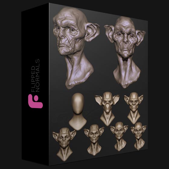 Flipped Normals Concept Sculpting an Orc Bust