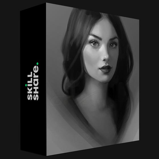 Skillshare Paint a Portrait in Adobe Photoshop Blank Canvas to Finished Illustration