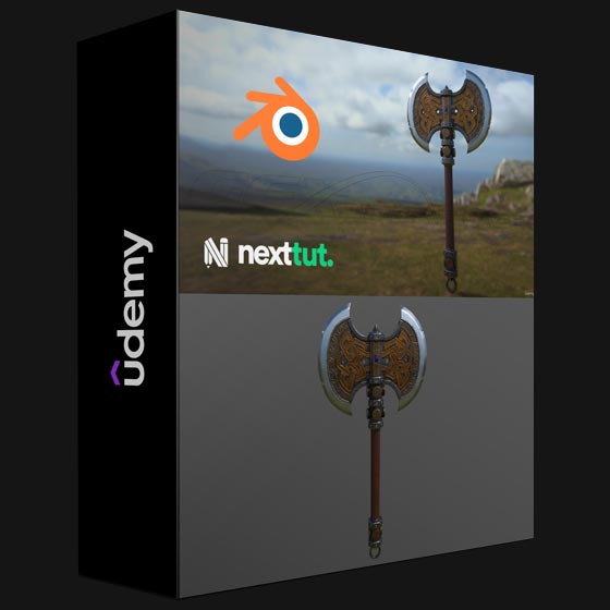 Udemy Making a Fantasy Axe in Blender