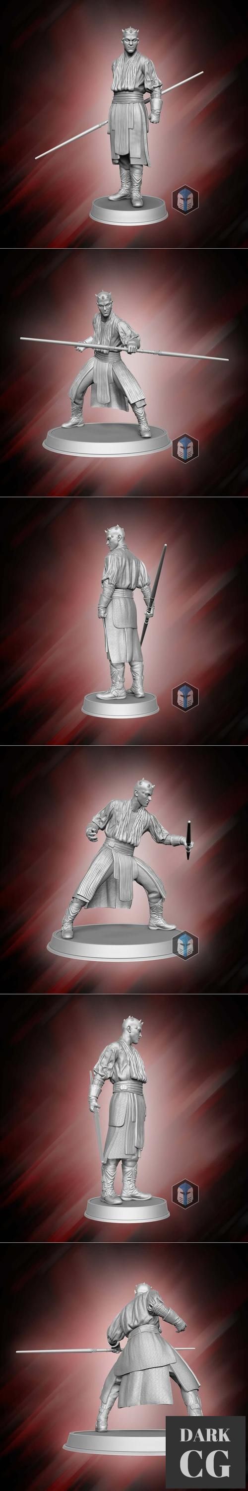 Darth Maul Figurine - Pose 1-2 – 3D Print