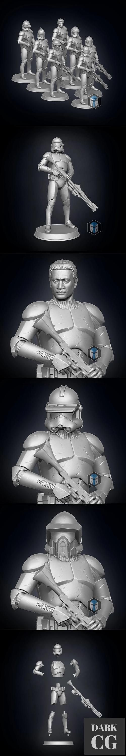 Clone Trooper Figurines - Soldiers – 3D Print