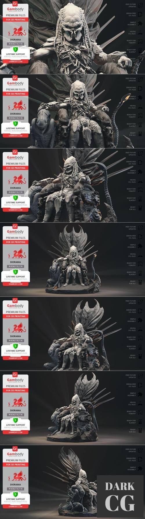 Predator on Throne – 3D Print