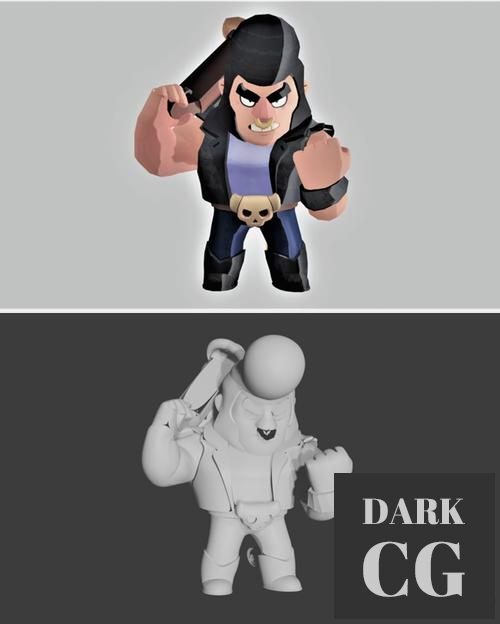 Brawl Stars - Bull figurine – 3D Print