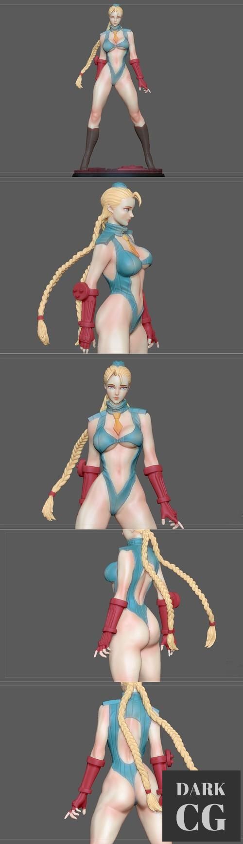 Cammy Street Fighter Game Character Girl Anime Woman – 3D Print