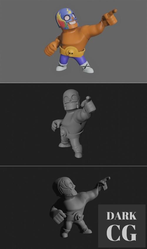 Brawl Stars - El Primo figurine – 3D Print