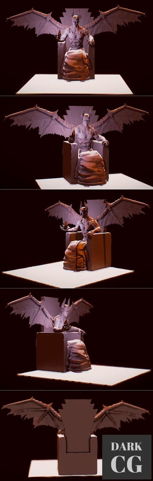 Demon and the throne – 3D Print
