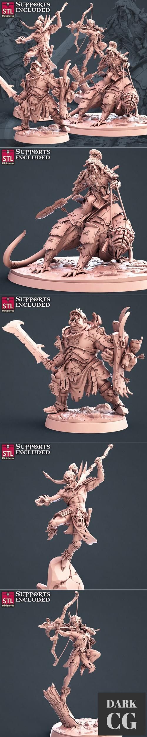 3D Model Orc Warband Set 3D Print