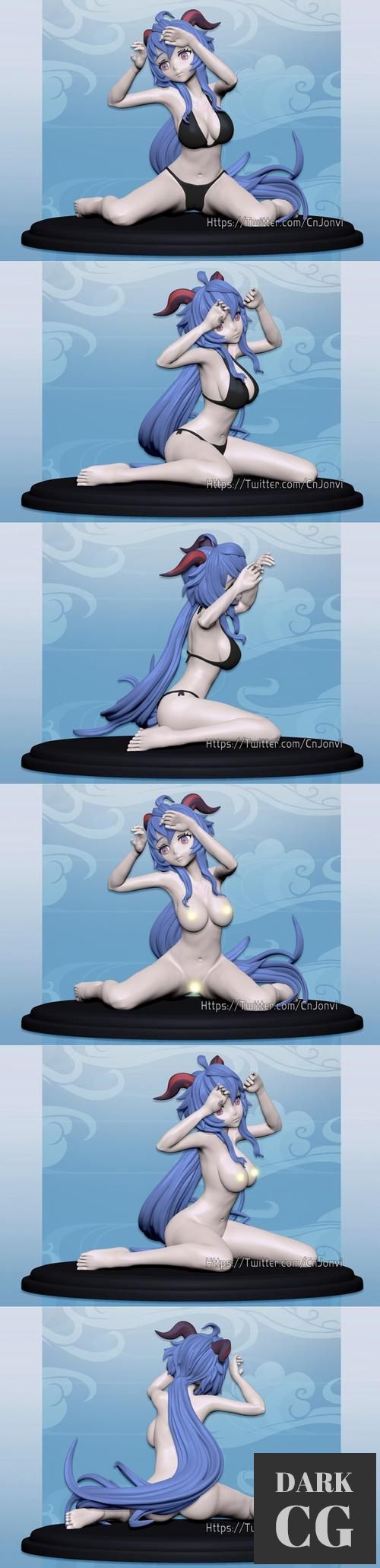 Genshin Ganyu Bikini and NSFW Version – 3D Print
