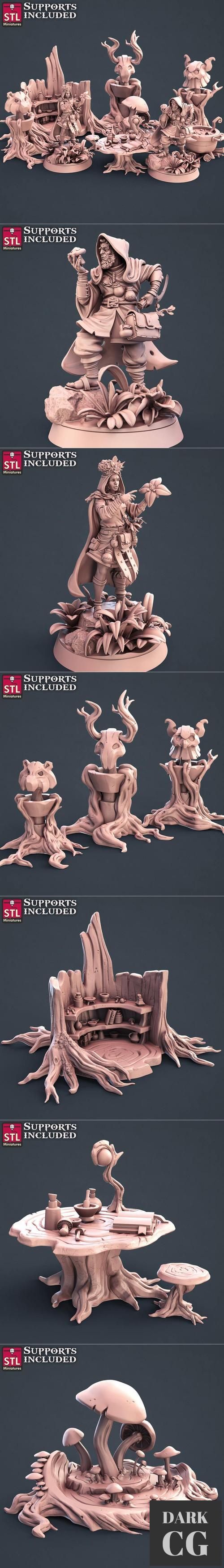 STL Miniatures - Druid Set – 3D Print