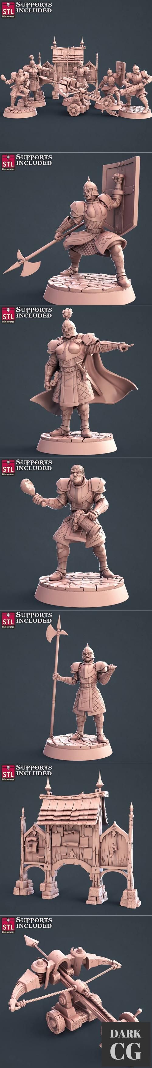 STL Miniatures - City Guards Set – 3D Print