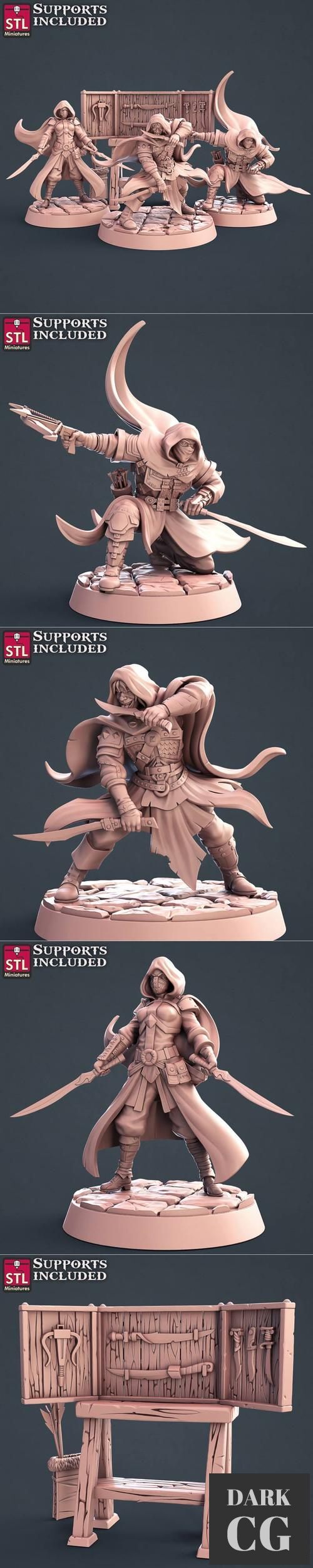 STL Miniatures - Assassins Set – 3D Print