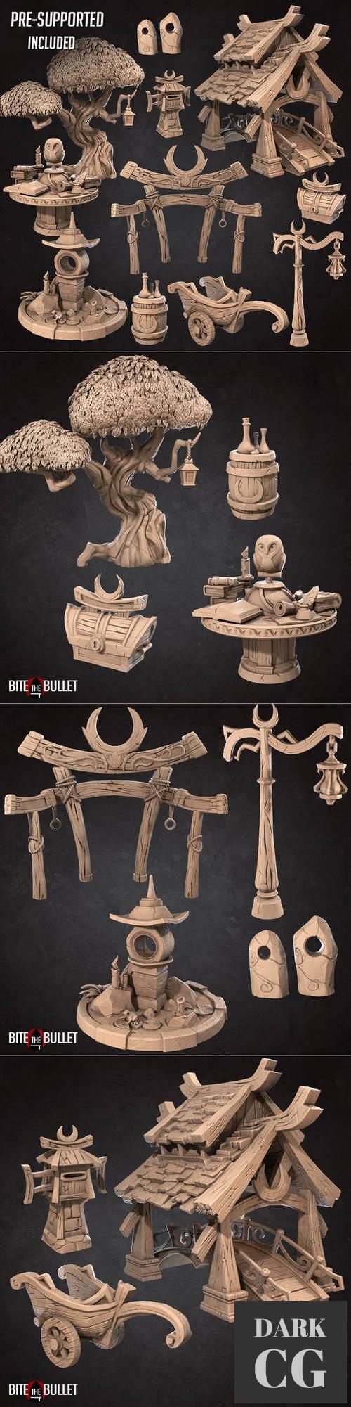 Bite the Bullet - Night Elves Assets Pack – 3D Print