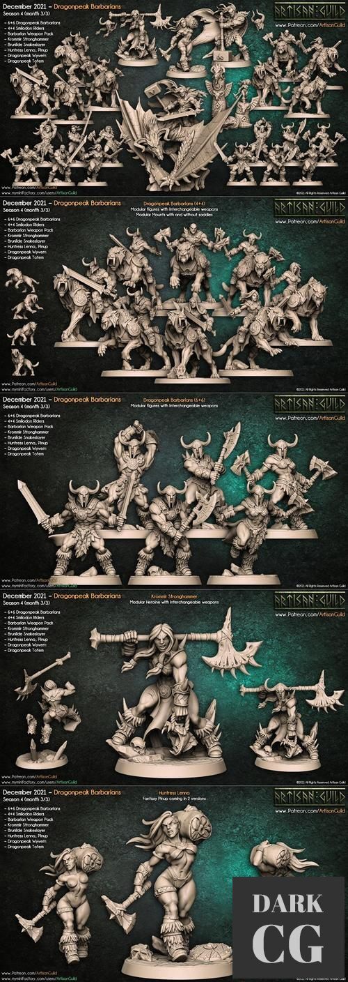 Artisan Guild - Dragonpeak Barbarians – 3D Print