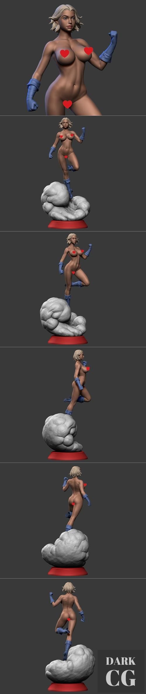 Power Girl NSFW Version – 3D Print