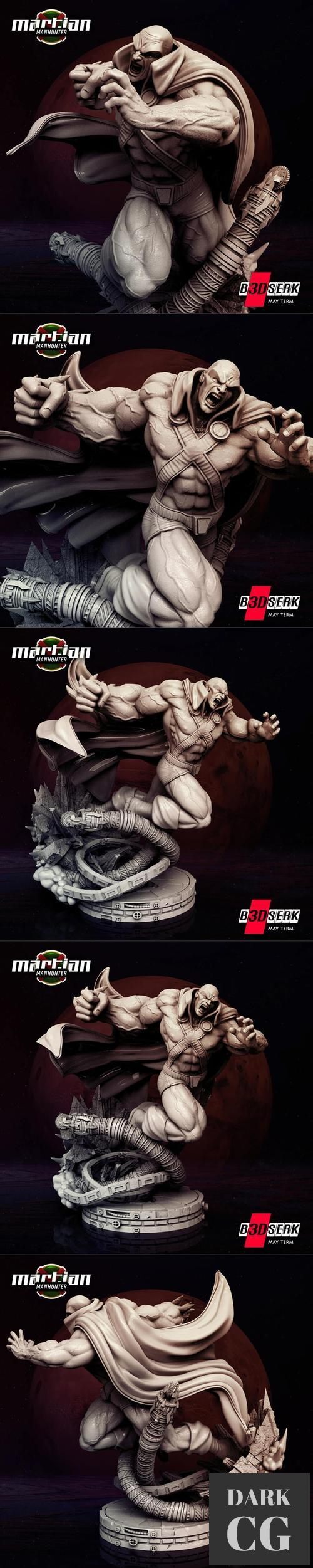 B3DSERK - Martian Manhunter Sculpture – 3D Print