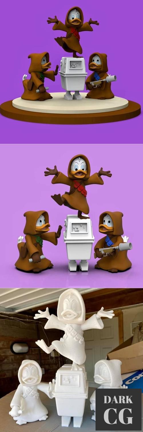 Huey Dewey and Louie Jawa’s – 3D Print