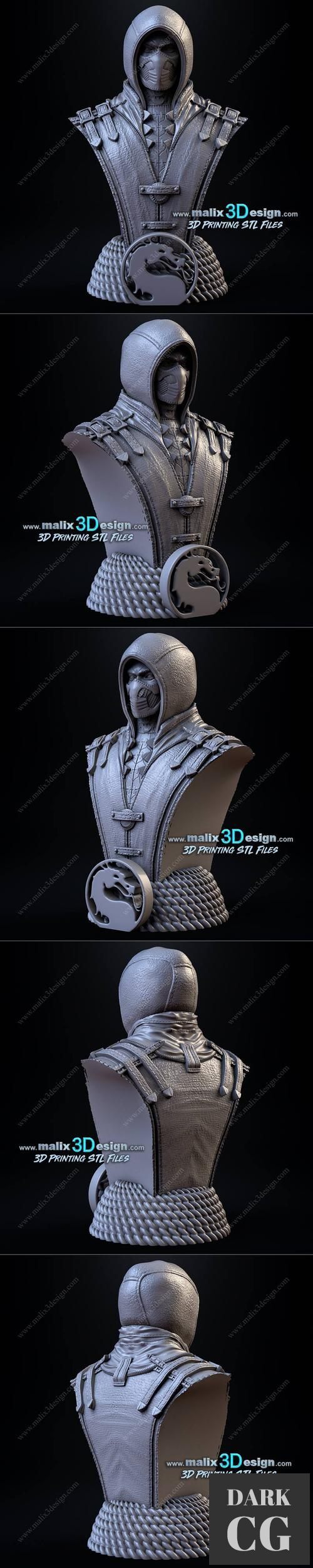 SCORPION (bust) – 3D Print