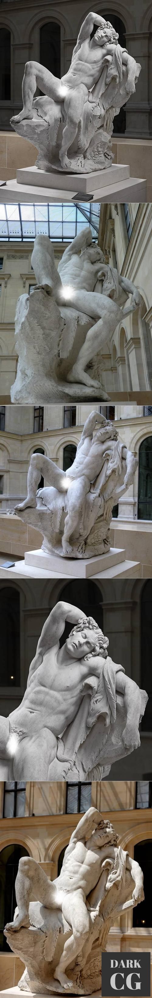 Barberini Faun or Drunken Satyr, Glyptothek in Munich Germany, Copy Louvre France – 3D Print